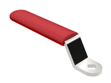 Klima-flex 1 Edelstahlgriffe für Innenseite