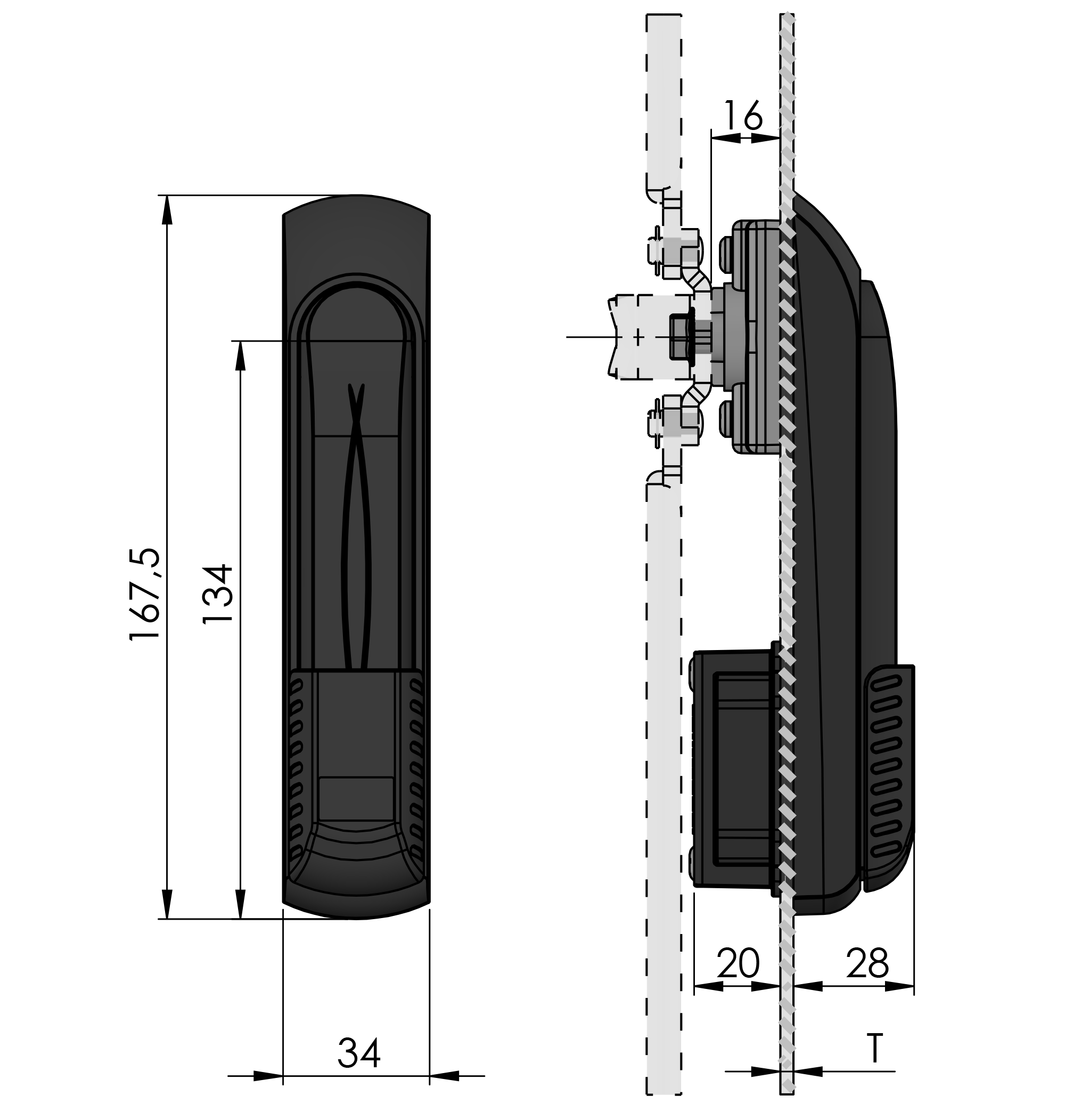 Vision Swing Handle RC2 for profile cylinder Vision Swing Handle RC2 for profile cylinder