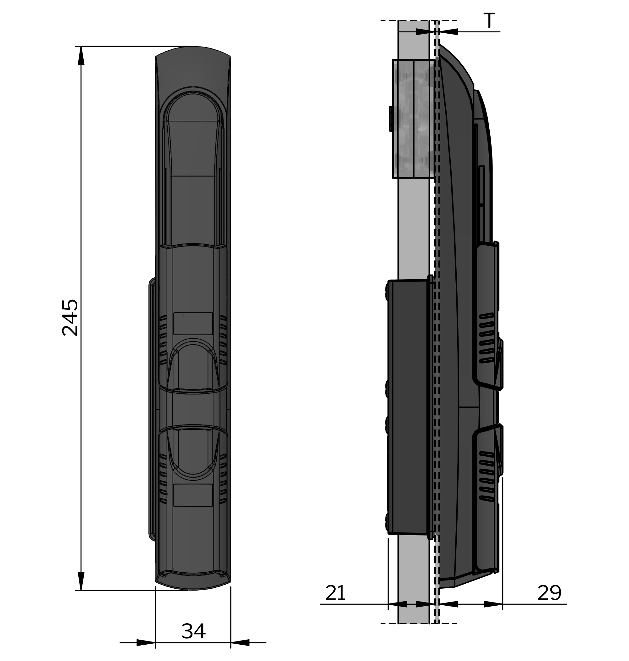 Vision dual profile cylinders