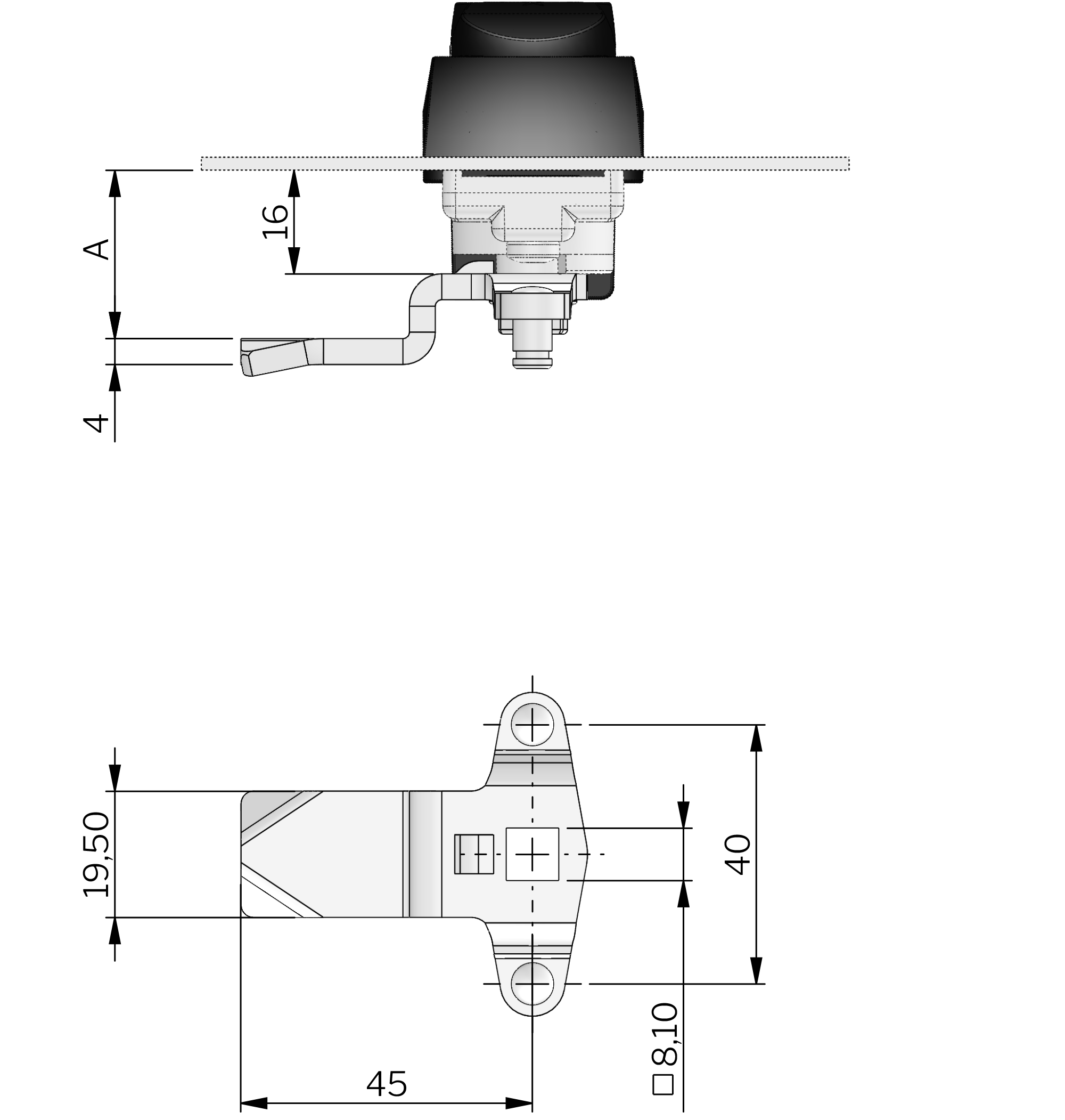 Vision Dreipunktzungen SS 304