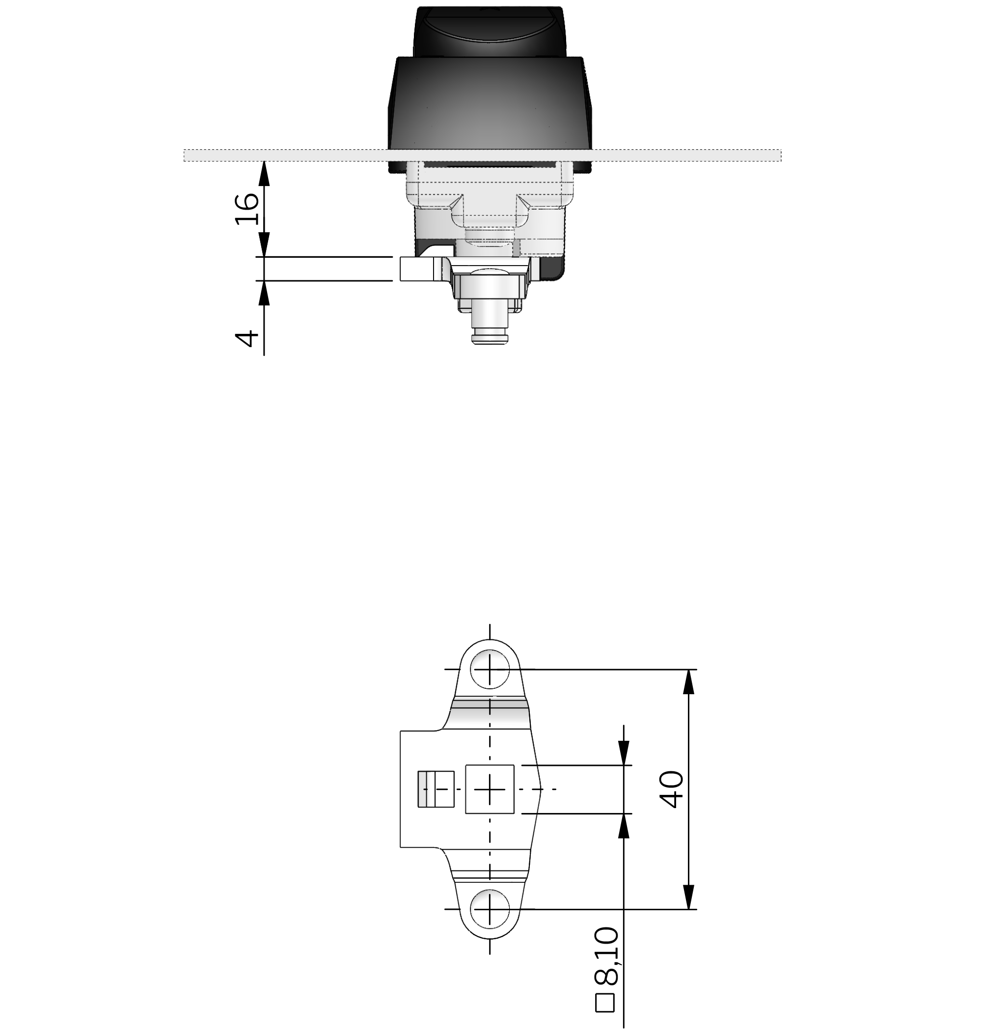 Vision Zweipunktzunge Stahl Vision Zweipunktzunge Stahl