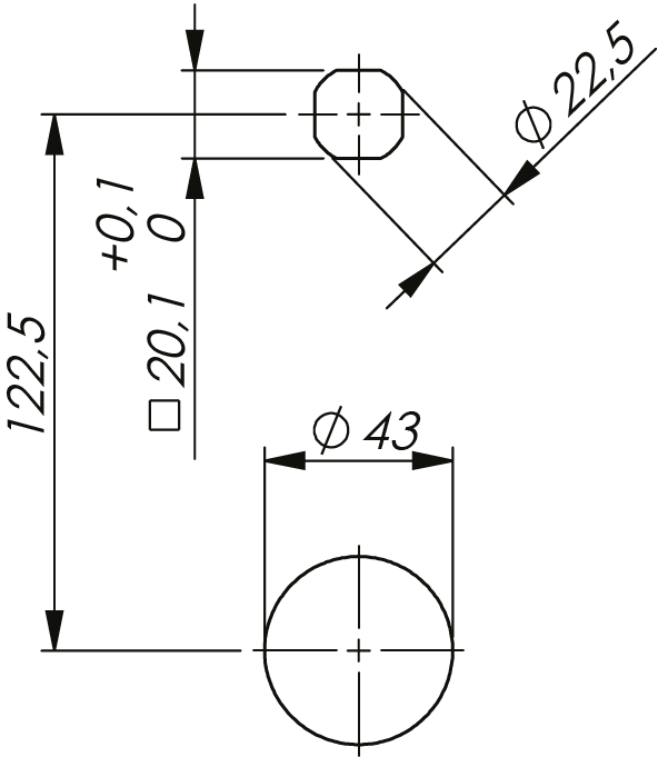 Vision Schwenkhebel für Oval-Zylinder Vision Schwenkhebel für Oval-Zylinder