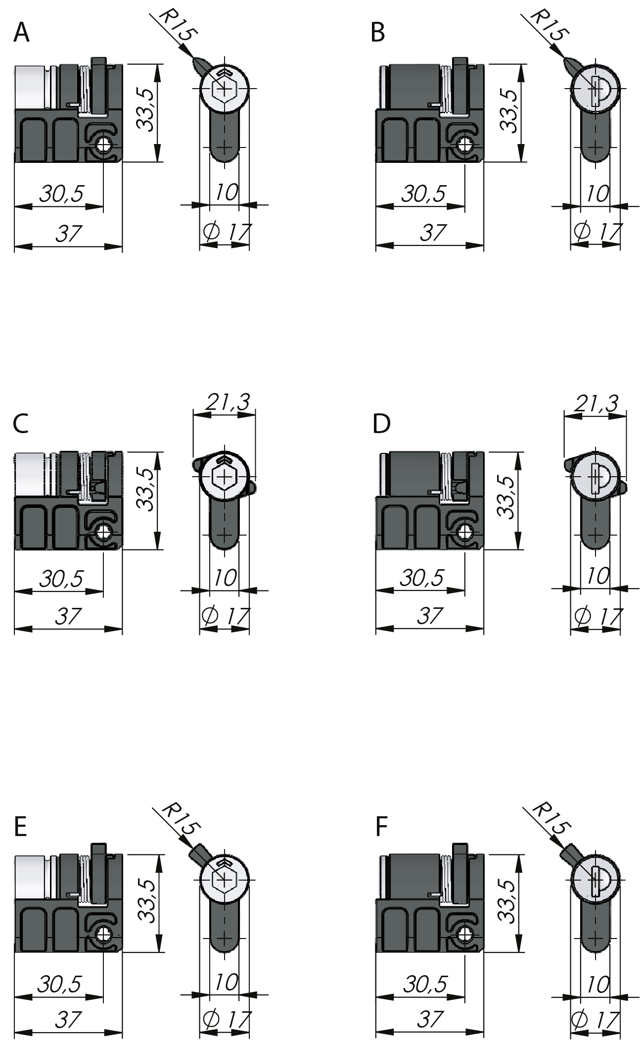 Vision Profil-Halbzylinder- Blindstopfen
