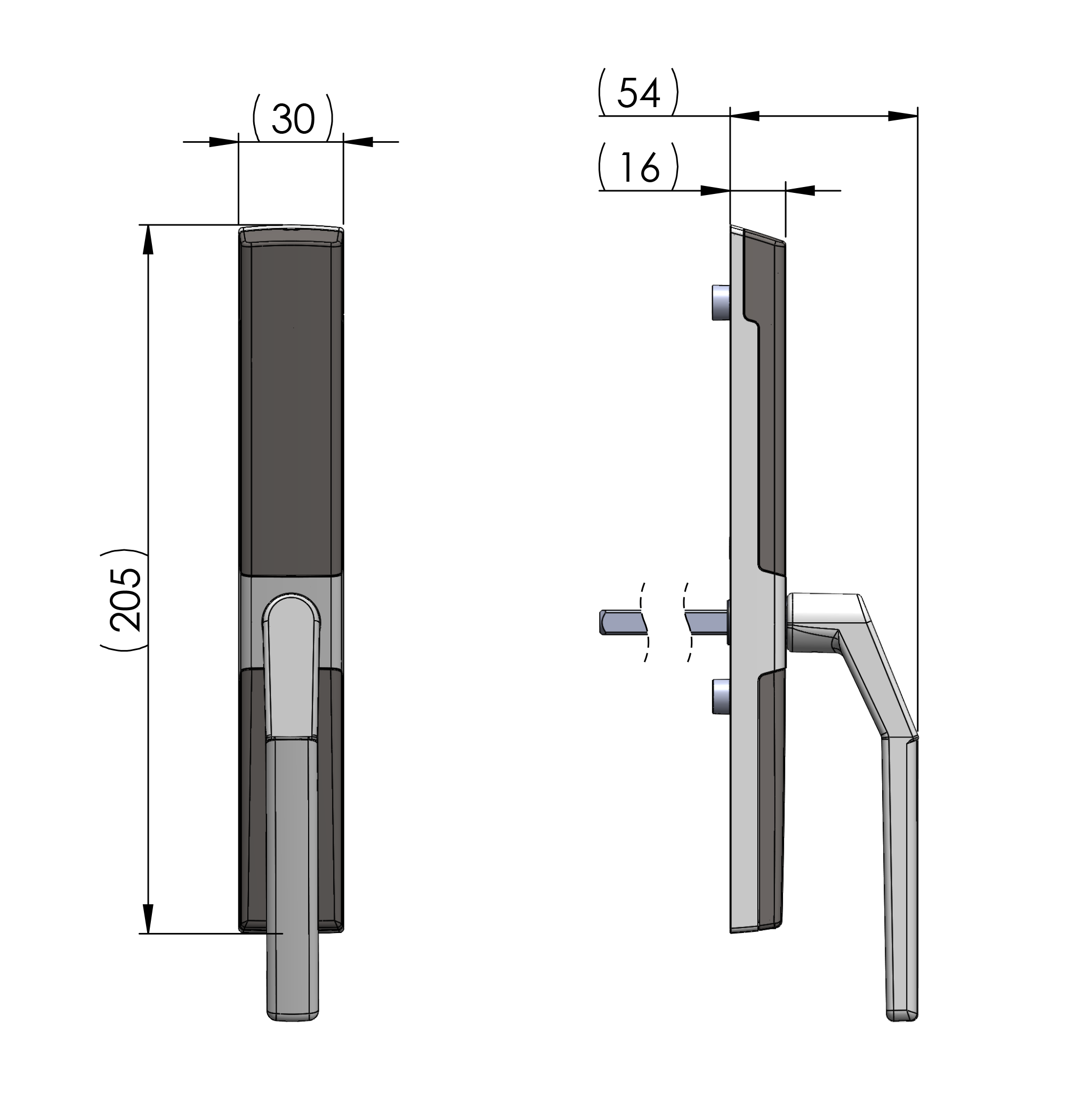 Vision Home Pair Handle Straight Vision Home Pair Handle Straight