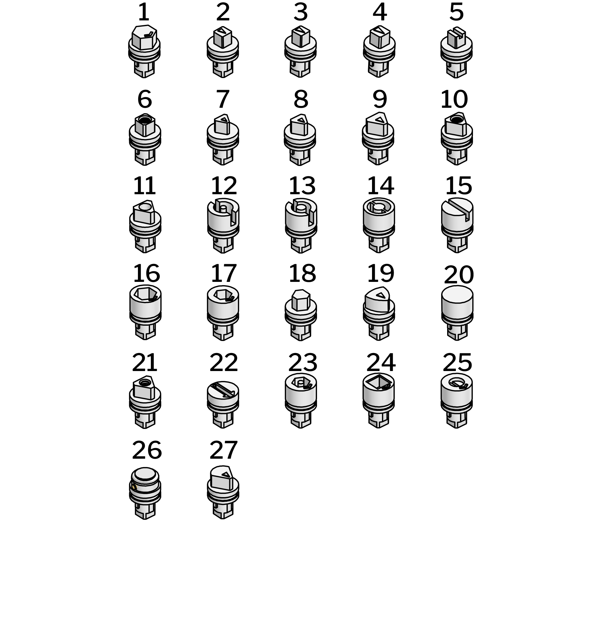 Vibrationsresistenter Betätigung 18 mm