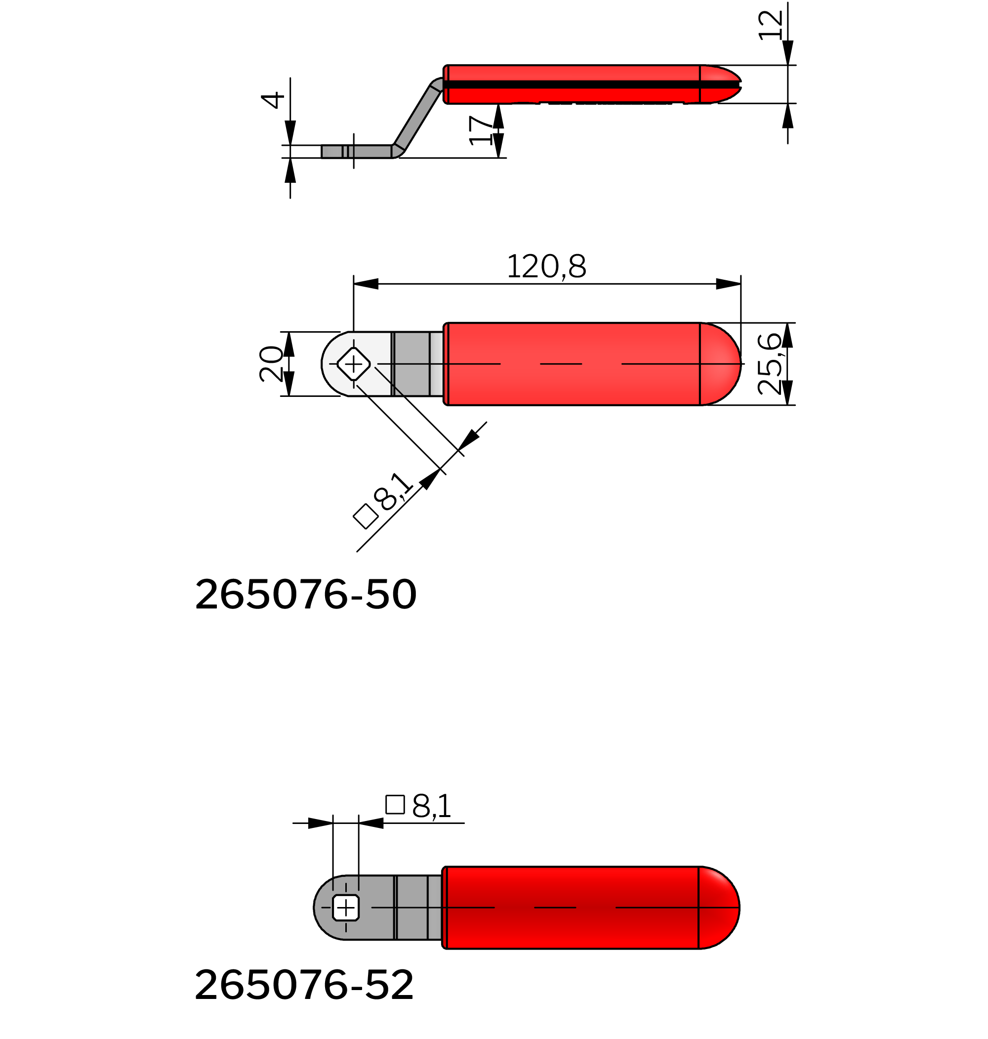 Klima-flex 1 Griff für Innenseite Klima-flex 1 Griff für Innenseite