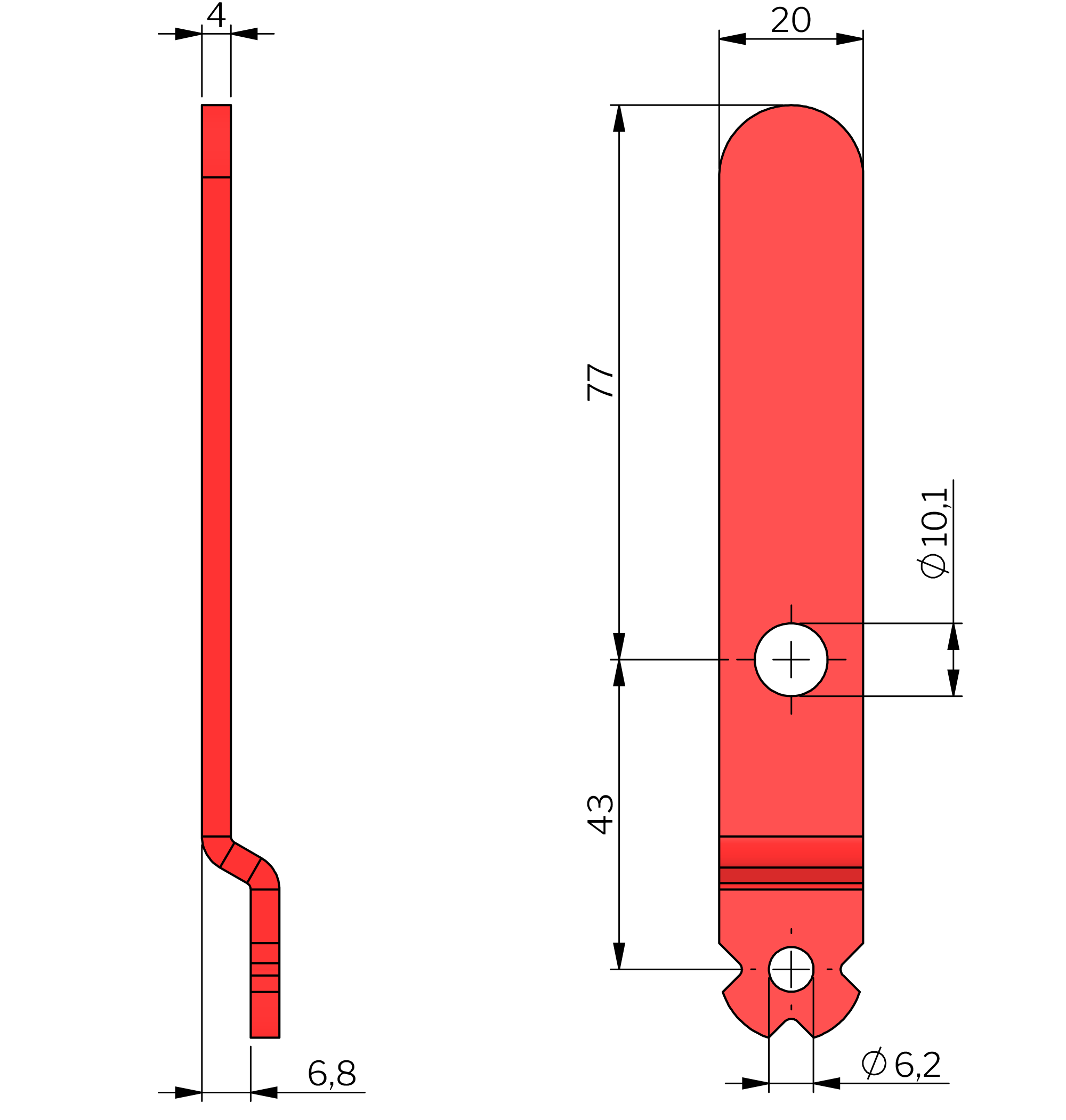 Klima-flex Griffe für Innenseite