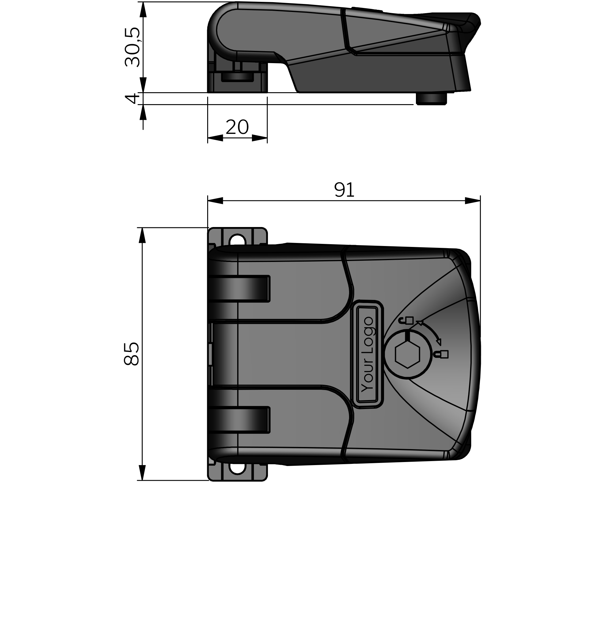 Klima-flex Compact Scharnierverschluss Klima-flex Compact Scharnierverschluss