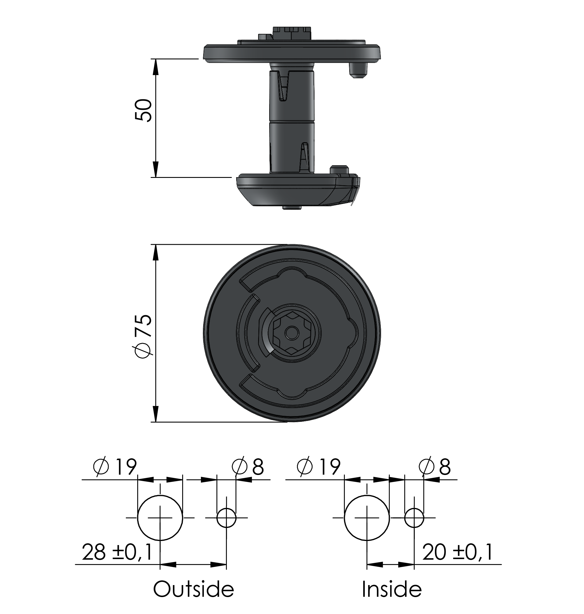 Klima-flex 3 Latch unit