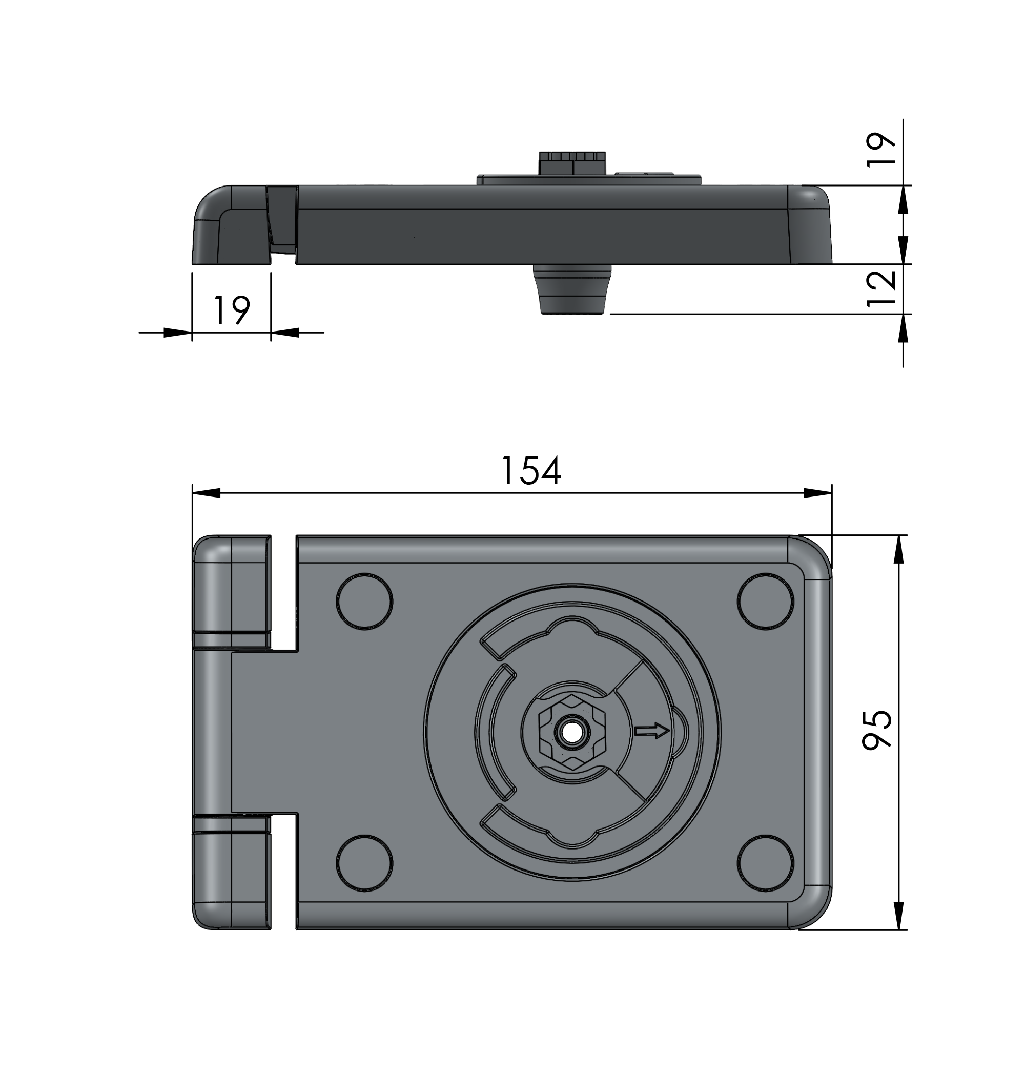 Klima-flex 3 Latch Hinge
