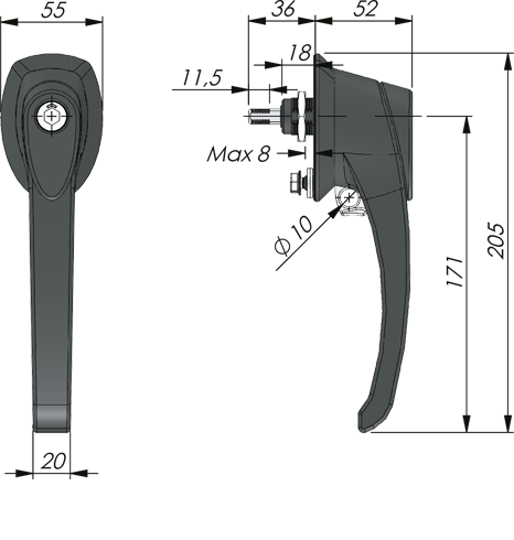 Zweihandgriff Standard