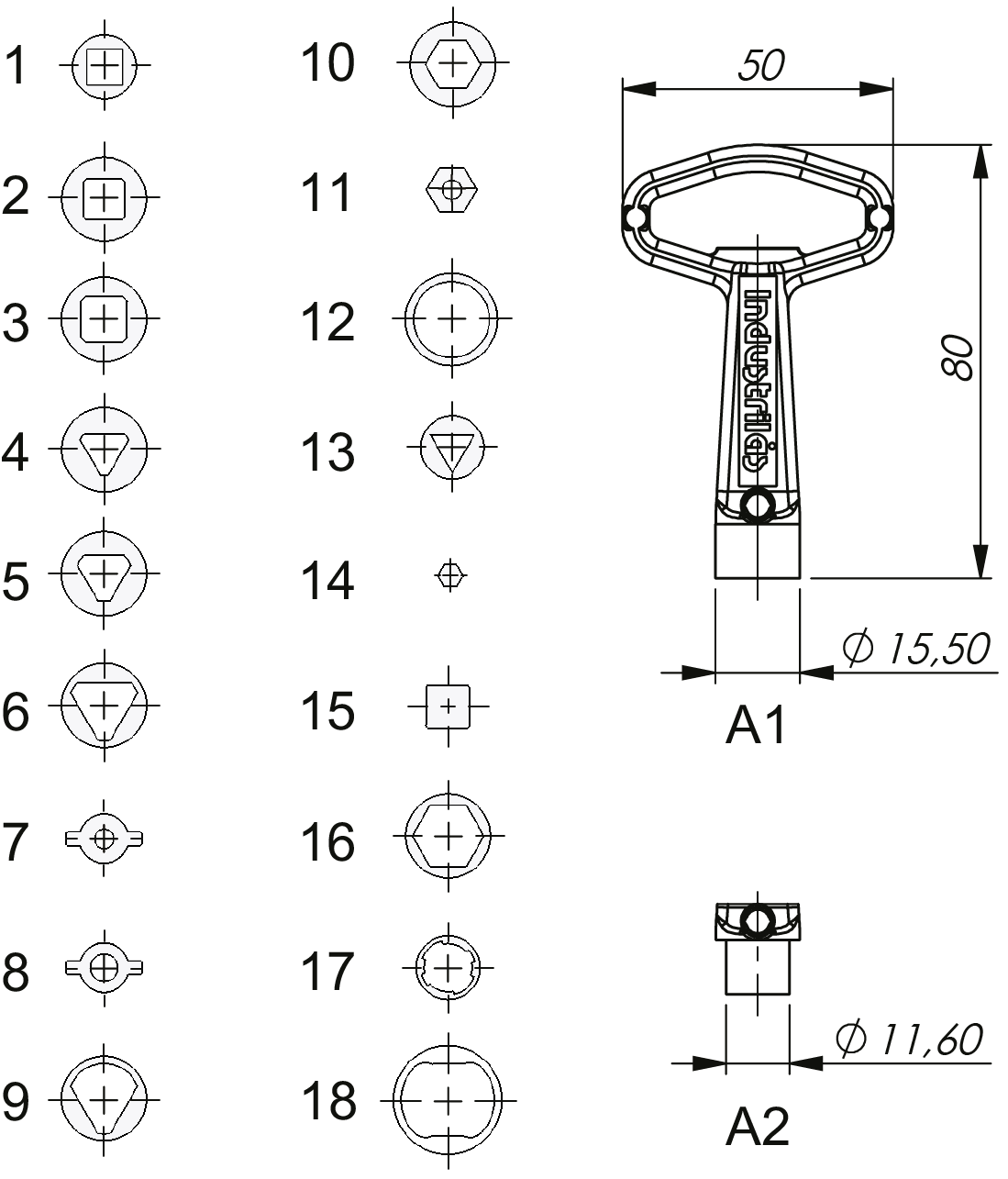 Schlüssel für Einsatz