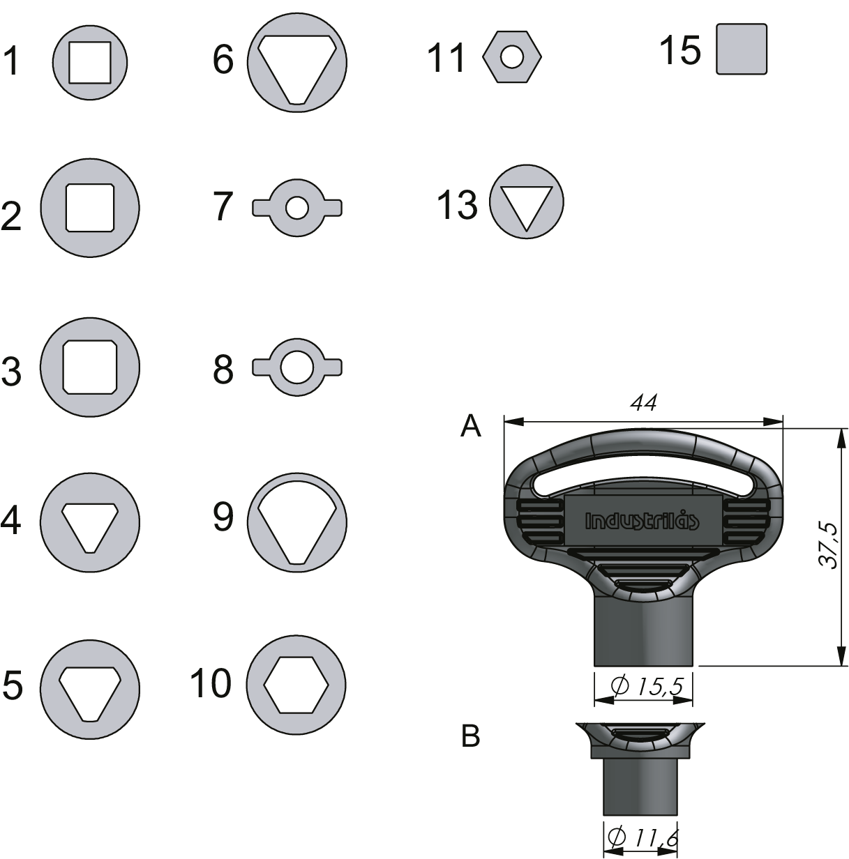 Schlüssel für Einsatz