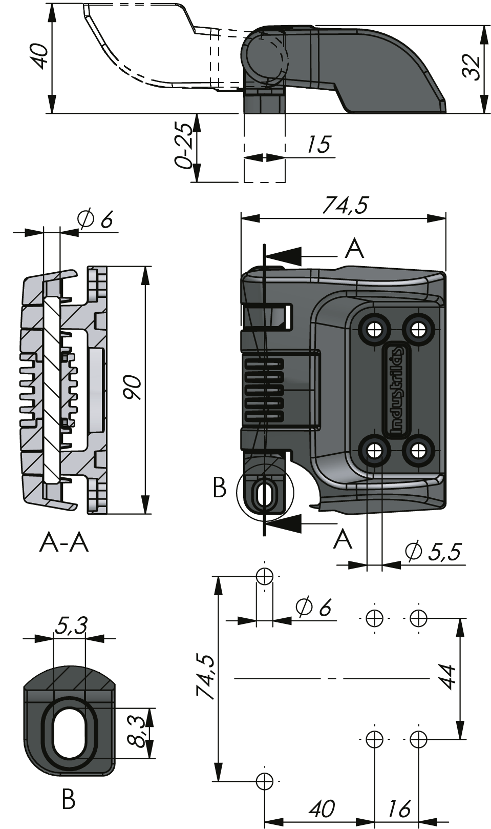 Klima-flex Einstellbares Verschwindscharnier 180° Klima-flex Einstellbares Verschwindscharnier 180°