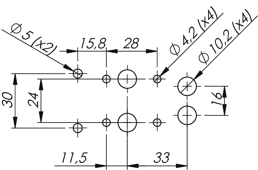 Klima-flex Einstellbares 3D-Scharnier 180°