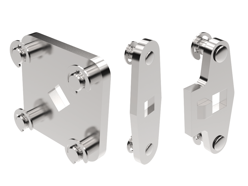 Zungen für Mehrpunkt-Verriegelung