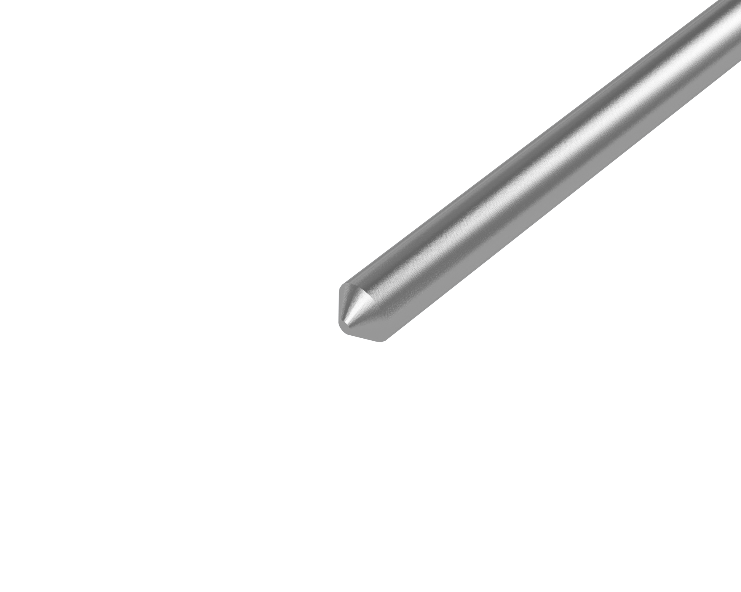 Rundstangen mit spitzem Ende (S-L) aus Stahl Rundstangen mit spitzem Ende (S-L) aus Stahl