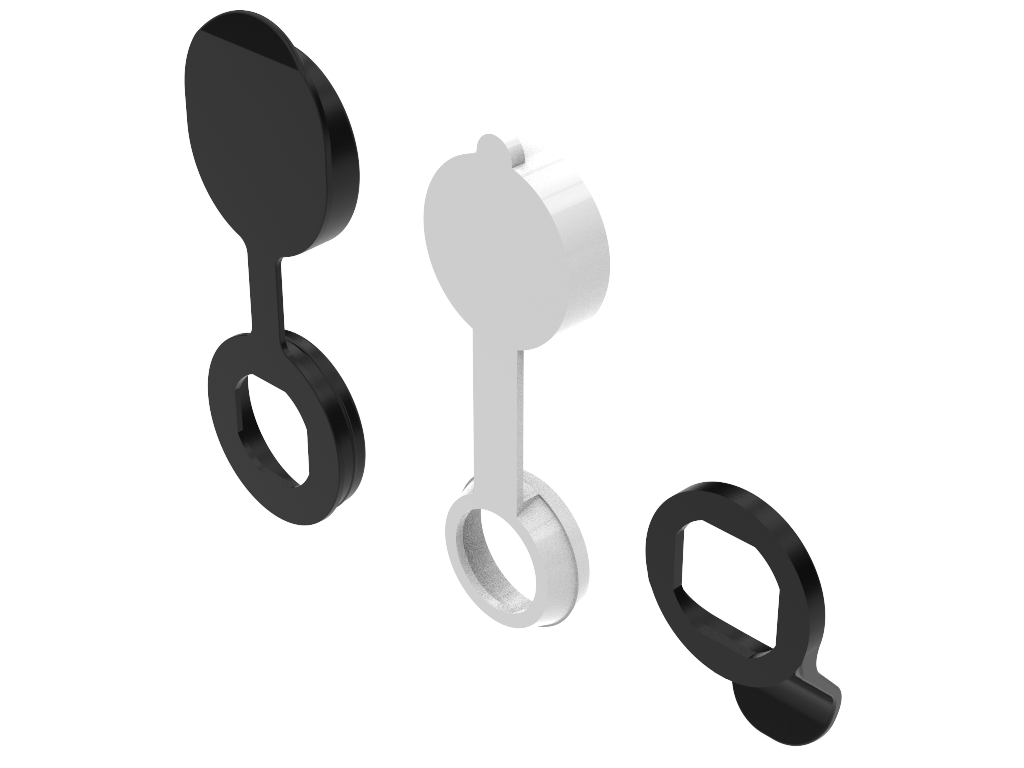 Öffnungsgriff und Staubschutz Öffnungsgriff und Staubschutz