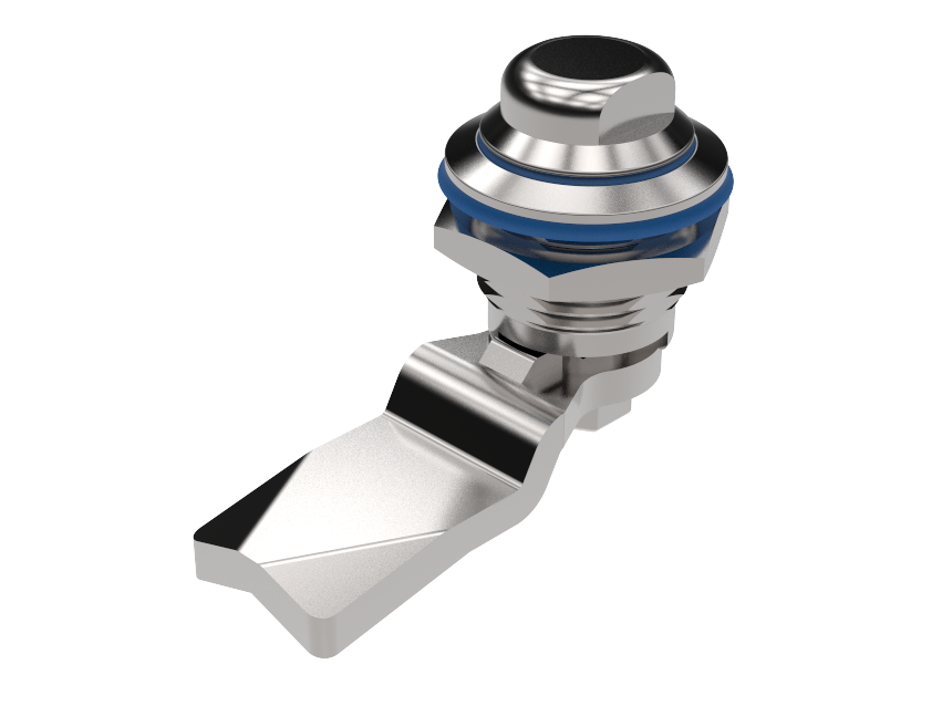 Drehriegelverschluss mit Hygienic Design aus Edelstahl 18 mm