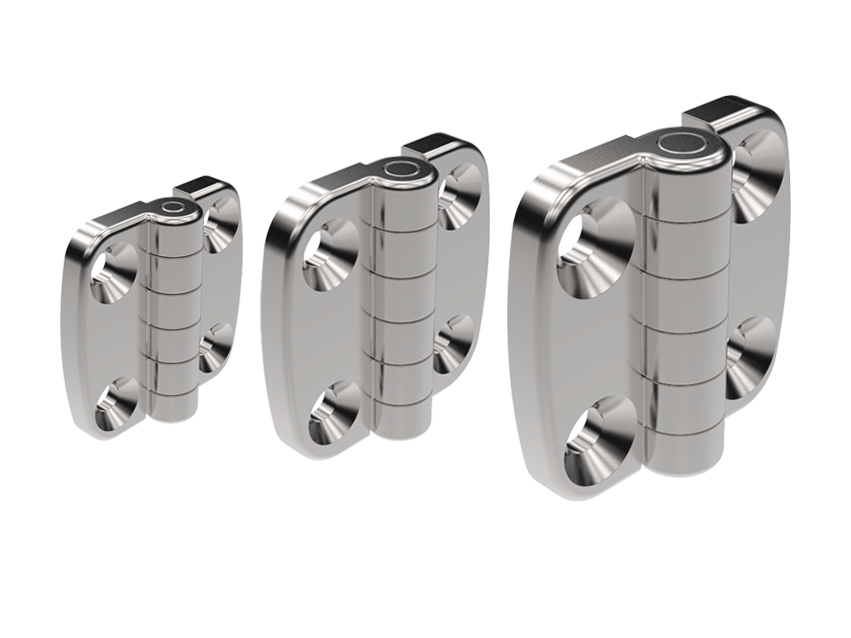 Außenliegendes Scharnier 180° aus Edelstahl